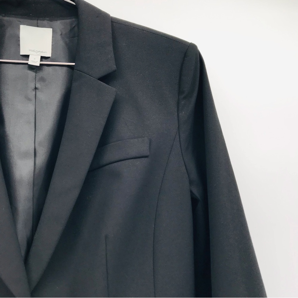 Halogen Double Button Fitted Blazer In Black Size… - image 2